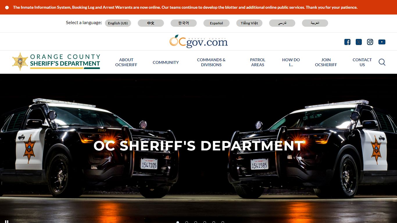 OC Sheriff's Department, CA | Orange County California ...